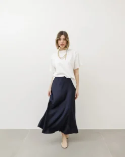 Gonna midi satin – 16606