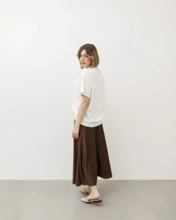 Gonna midi satin – 16606