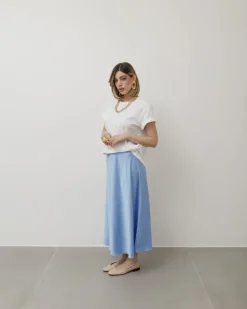 Gonna midi satin – 16606