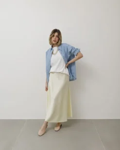 Gonna midi satin – 16606