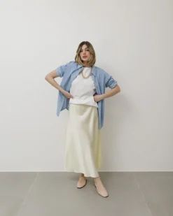 Gonna midi satin – 16606