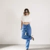 Jeans baggy blu marino – ALI02