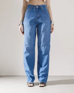 Jeans baggy blu marino – ALI02