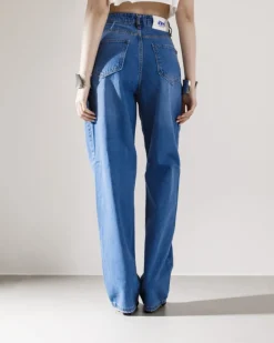 Jeans baggy blu marino – ALI02
