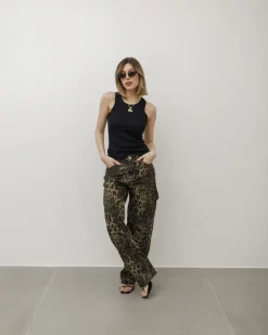Jeans ballon animalier – 8548
