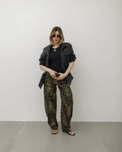 Jeans ballon animalier – 8548