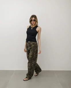Jeans ballon animalier – 8548