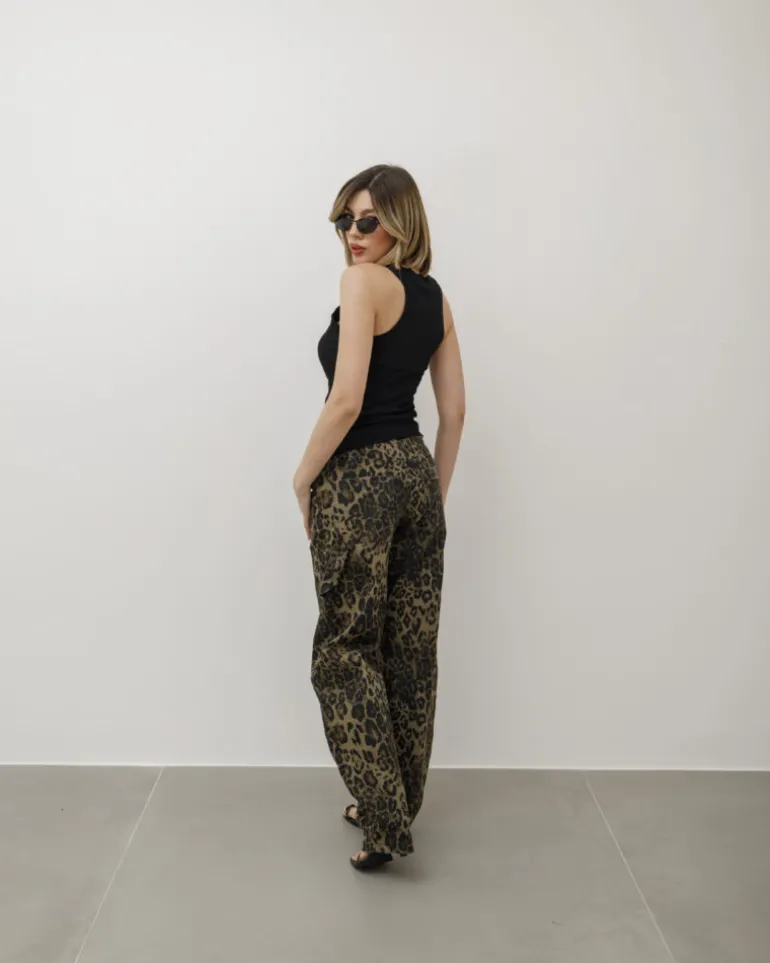 Jeans ballon animalier – 8548