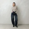Jeans ballon blu scuro – 7844