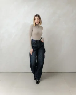 Jeans ballon blu scuro – 7844
