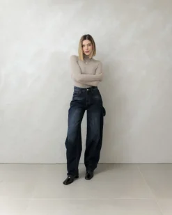 Jeans ballon blu scuro – 7844