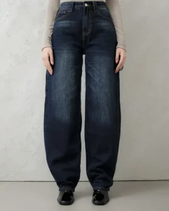 Jeans ballon blu scuro – 7844
