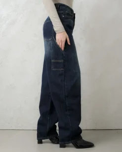 Jeans ballon blu scuro – 7844