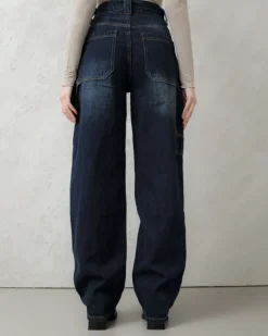 Jeans ballon blu scuro – 7844