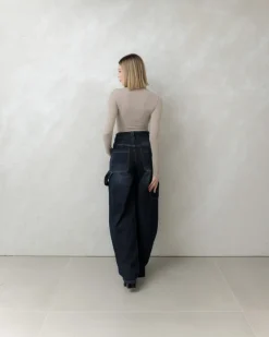 Jeans ballon blu scuro – 7844