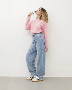 Jeans ballon cargo blu – 8679