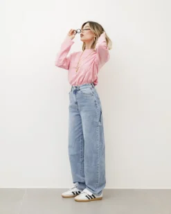 Jeans ballon cargo blu – 8679