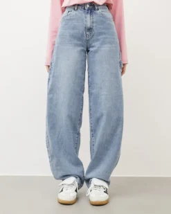 Jeans ballon cargo blu – 8679