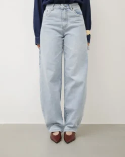 Jeans ballon cargo blu chiaro – 8498