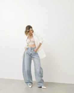 Jeans ballon con brillantini – 7881