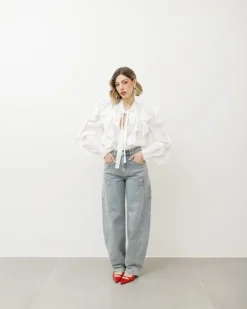 Jeans ballon con tasche e brillantini – 8759