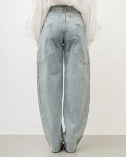 Jeans ballon con tasche e brillantini – 8759