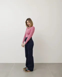 Jeans blu gamba dritta – 8429