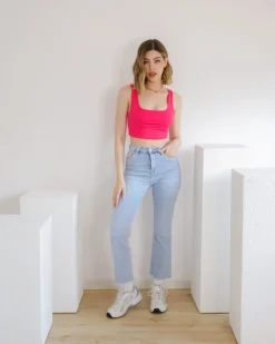 Jeans cropped blu chiaro – 7946 slc
