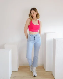 Jeans cropped blu chiaro – 7946 slc