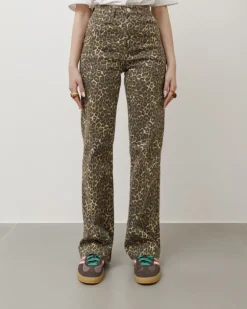 Jeans gamba dritta animalier – K787