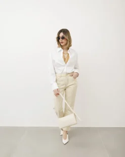 Jeans gamba dritta beige – P7177