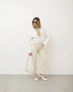Jeans gamba dritta beige – P7177
