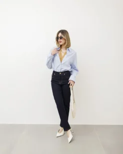Jeans gamba dritta blu scuro – P7177