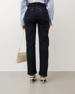 Jeans gamba dritta blu scuro – P7177