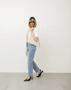 Jeans gamba dritta blu slavato – P7177
