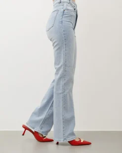 Jeans gamba dritta con brillantini – 8832