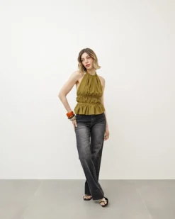 Jeans gamba dritta nero carbone – 8702