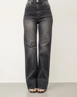 Jeans gamba dritta nero carbone – 8702