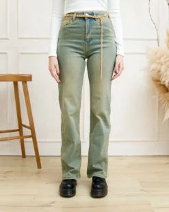 Jeans gamba dritta sabbiato – 8311