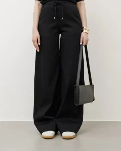 Jeans neri ampi in tencel – 8630