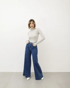 Jeans palazzo blu marino – 8550