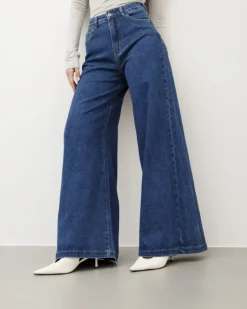 Jeans palazzo blu marino – 8550