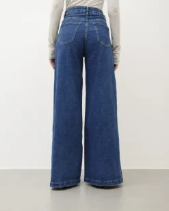 Jeans palazzo blu marino – 8550