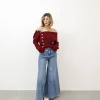 Jeans palazzo con cuciture – F31720