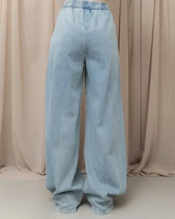 Jeans palazzo con elastico – 8571