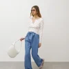 Jeans palazzo in tencel – 31804