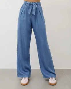 Jeans palazzo in tencel – 31804