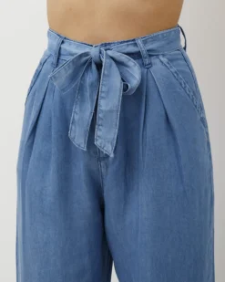 Jeans palazzo in tencel – 31804