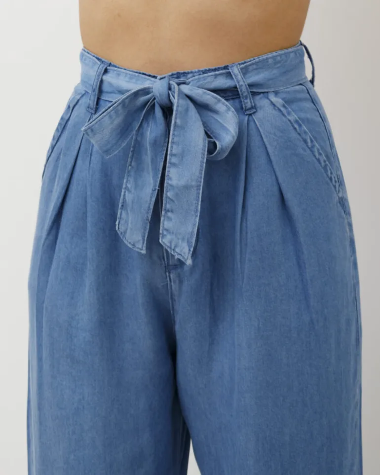Jeans palazzo in tencel – 31804