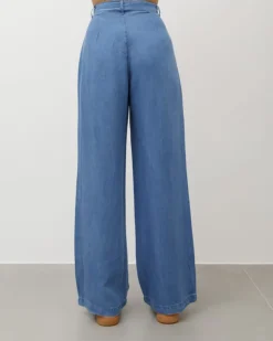 Jeans palazzo in tencel – 31804